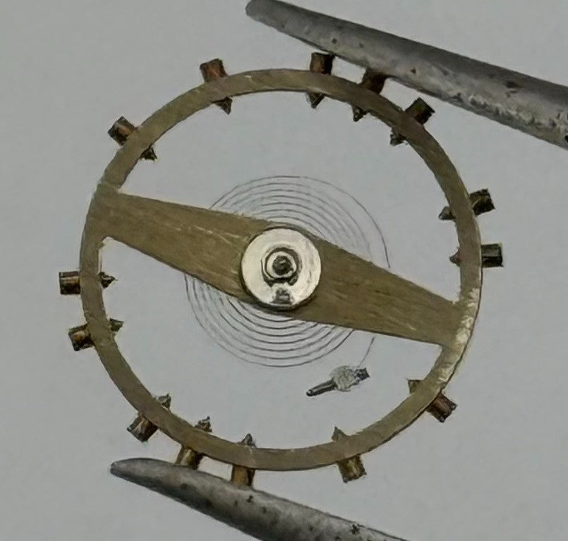 ETA 2512 Balance Wheel Complete And Spring Renata 1112 Watch Movement Parts NOS