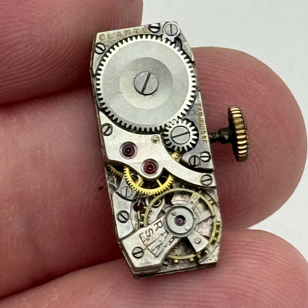 FHF Watch Movement Clarte Fab.Suisse Patent Running Ladies Manual Wind Parts 9mm