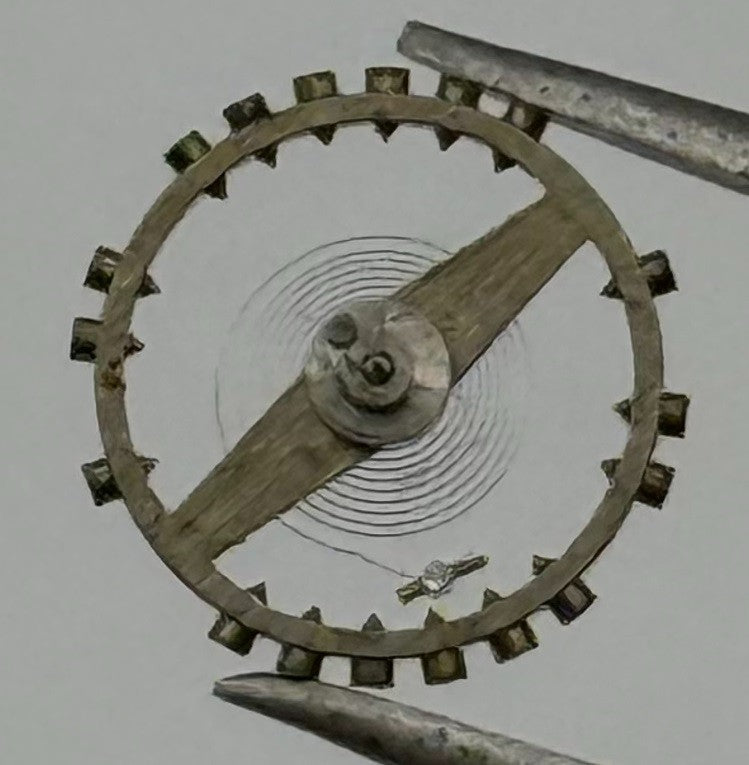 AS 1051 Balance Wheel Complete And Spring 5¼’’’ 34 M Watch Movement Parts NOS
