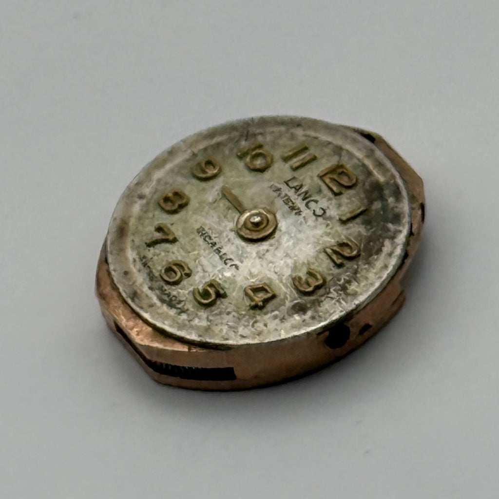 Lanco 500 Watch Movement 17 Jewels Inacbloc Swiss Manual Wind Parts 12.9mm