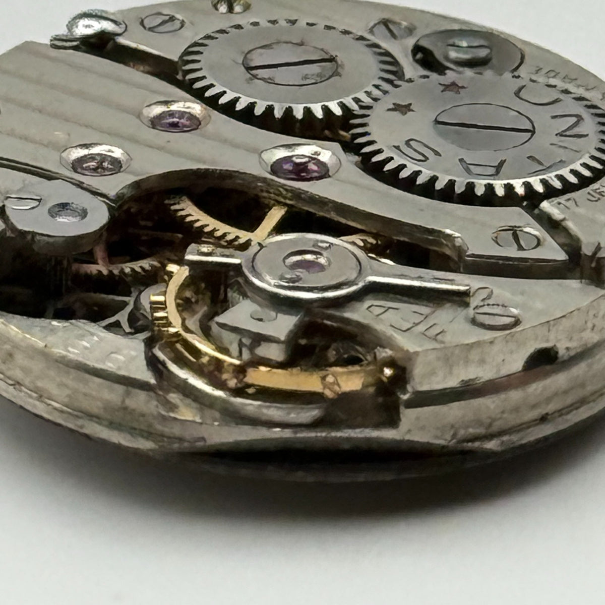 Unitas UT 166 Watch Movement 17 Jewels Swiss Manual Wind Parts Repair 19.6mm