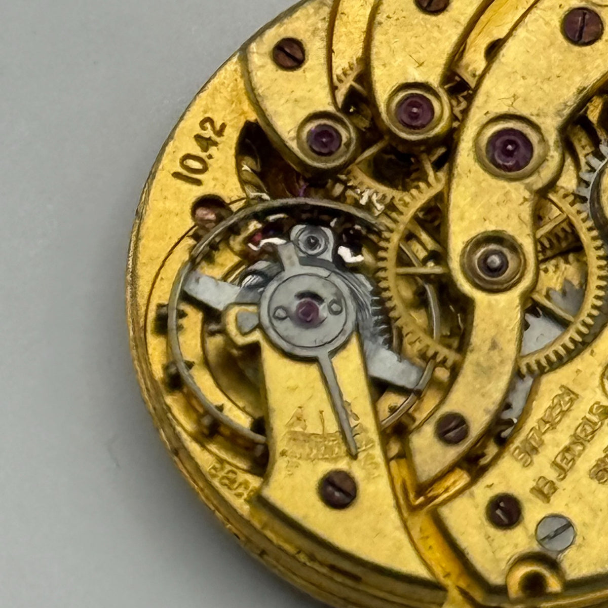 Longines 10.42 Watch Movement - Sub Seconds - For Parts / Repair - 22.4mm