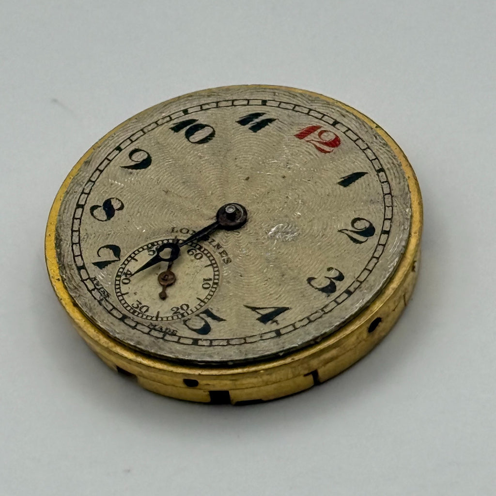Longines 10.42 Watch Movement - Sub Seconds - For Parts / Repair - 22.4mm