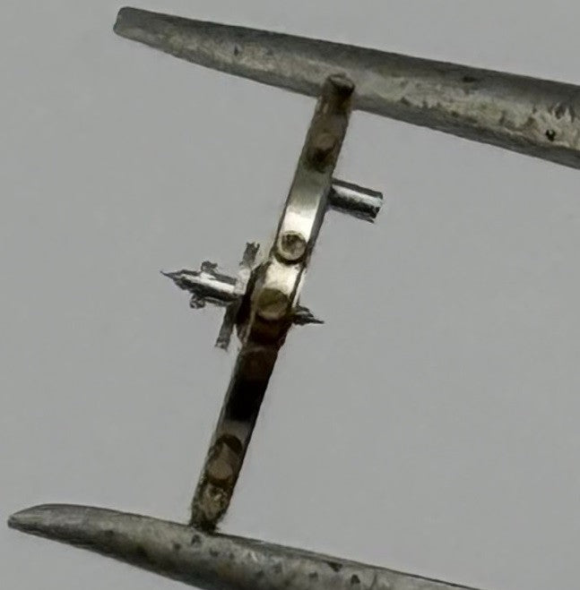 ETA 2412 Balance Wheel Complete And Spring 6¾’’’ 1257 M Watch Movement Parts NOS