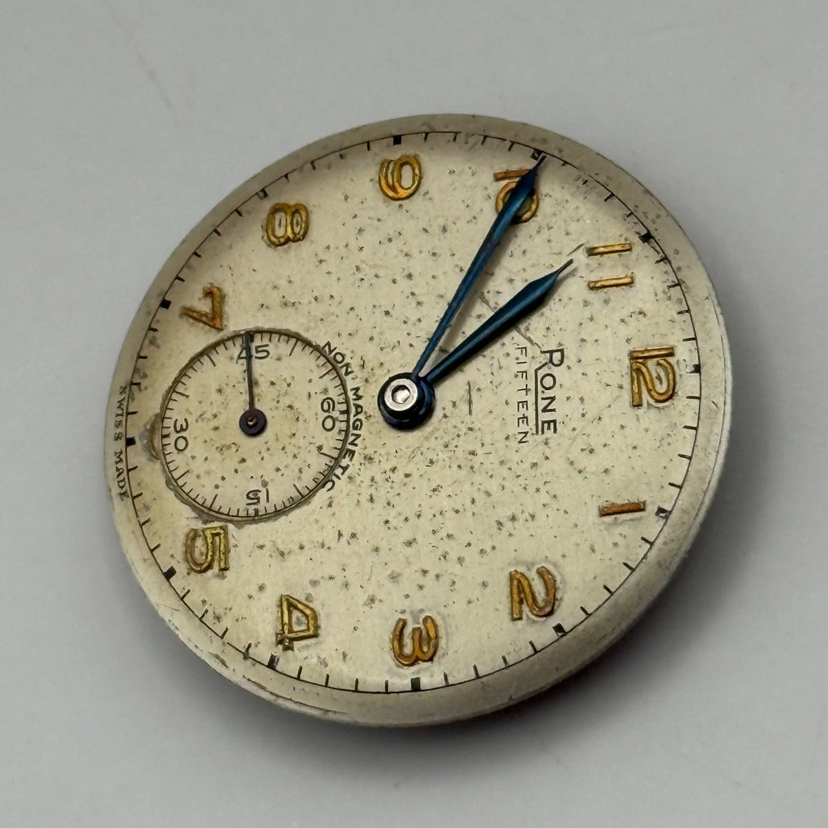 Rone Fifteen 1200 Watch Movement - For Parts / Repair - 26.4mm