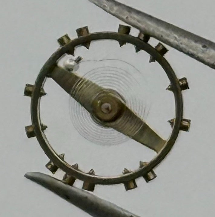 ETA 2410 Balance Wheel Complete And Spring 6¾’’’ 1059 M Watch Movement Parts NOS