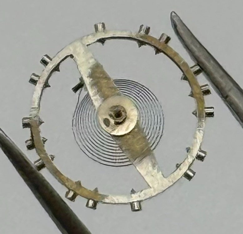ETA 2510 Balance Wheel Complete And Spring 7¾’’’ Renata Watch Movement Parts NOS
