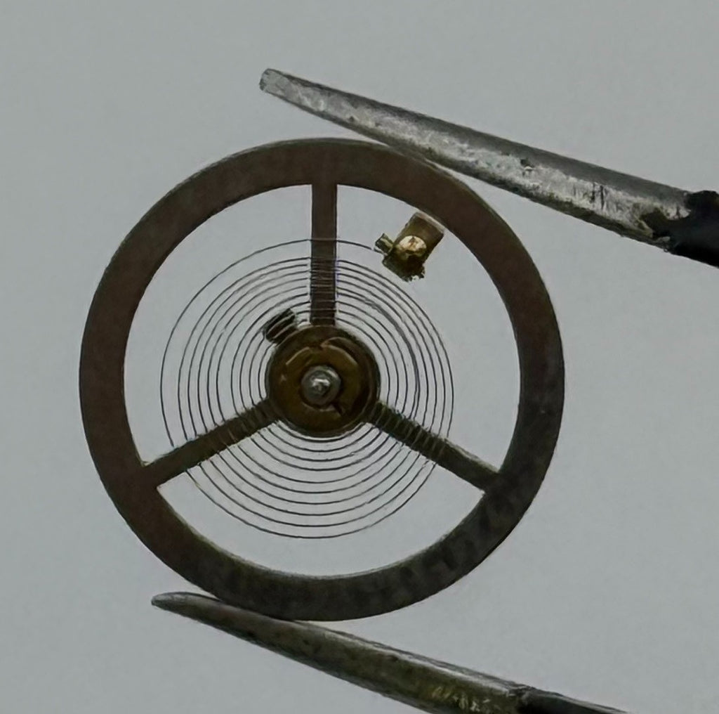 Brac 180 Balance Wheel Complete And Spring 12’’’ Pour Watch Movement Parts NOS