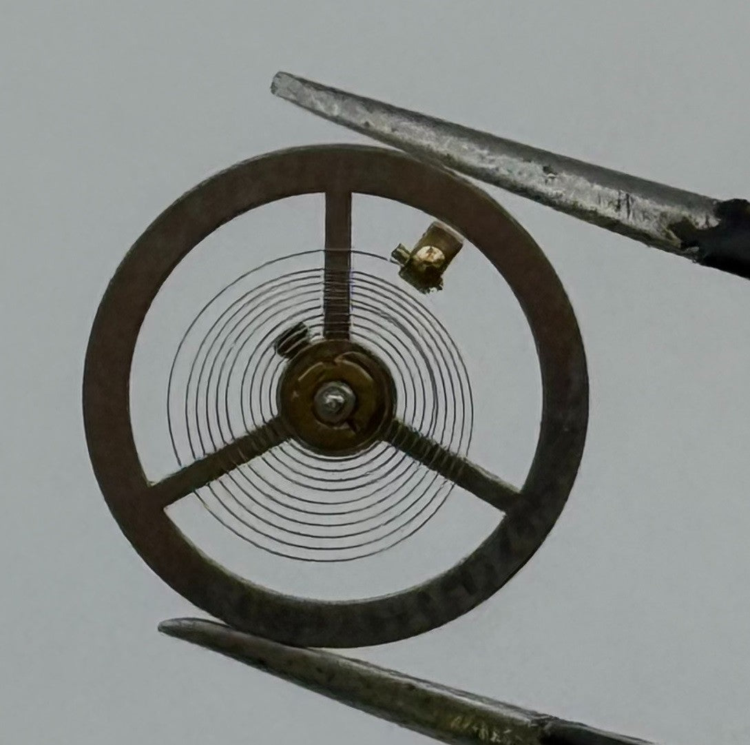 Brac 180 Balance Wheel Complete And Spring 12’’’ Pour Watch Movement Parts NOS