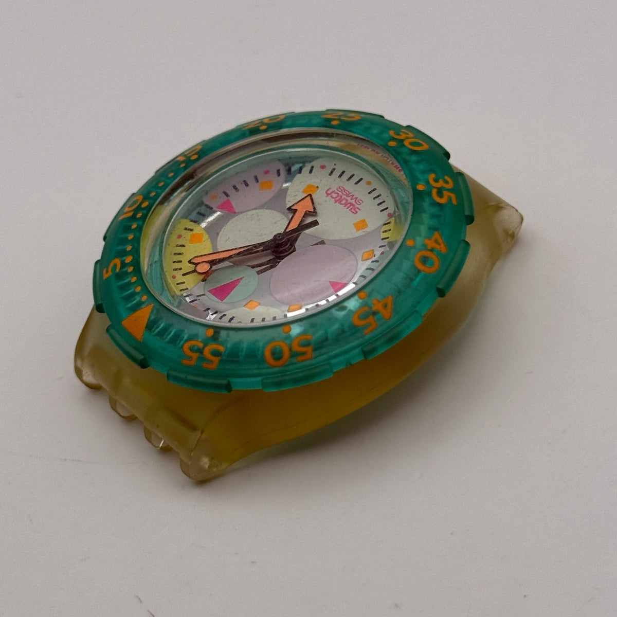 Vintage Swatch Scuba 200 Watch SDK105 Sea Grapes 1992 ETA Quartz 40mm Parts