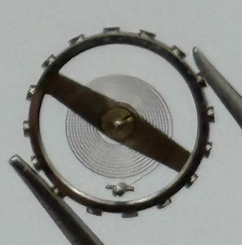 EB 1297 1469 Balance Wheel Complete And Spring Renata 117 Watch Movement Parts