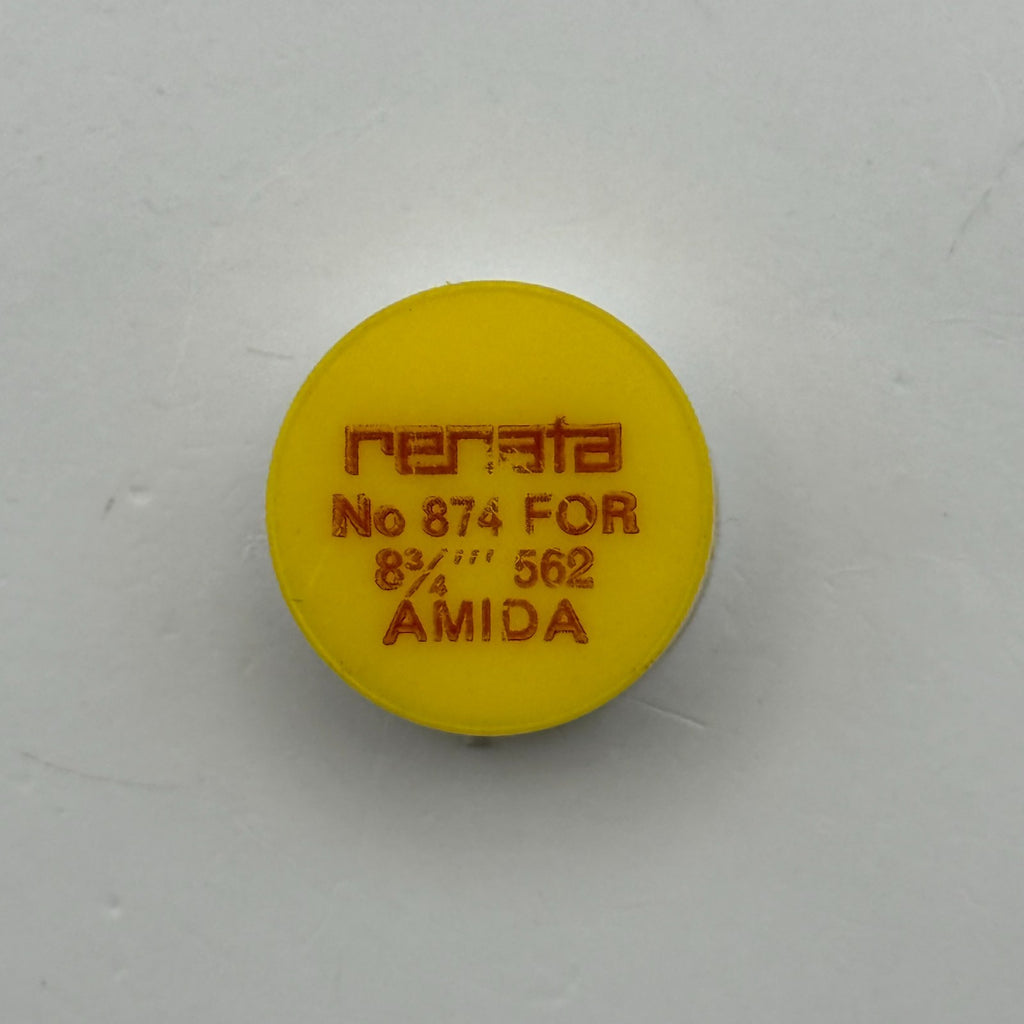 Amida 562 Balance Wheel Complete And Spring 8¾’’’ 874 Watch Movement Parts NOS