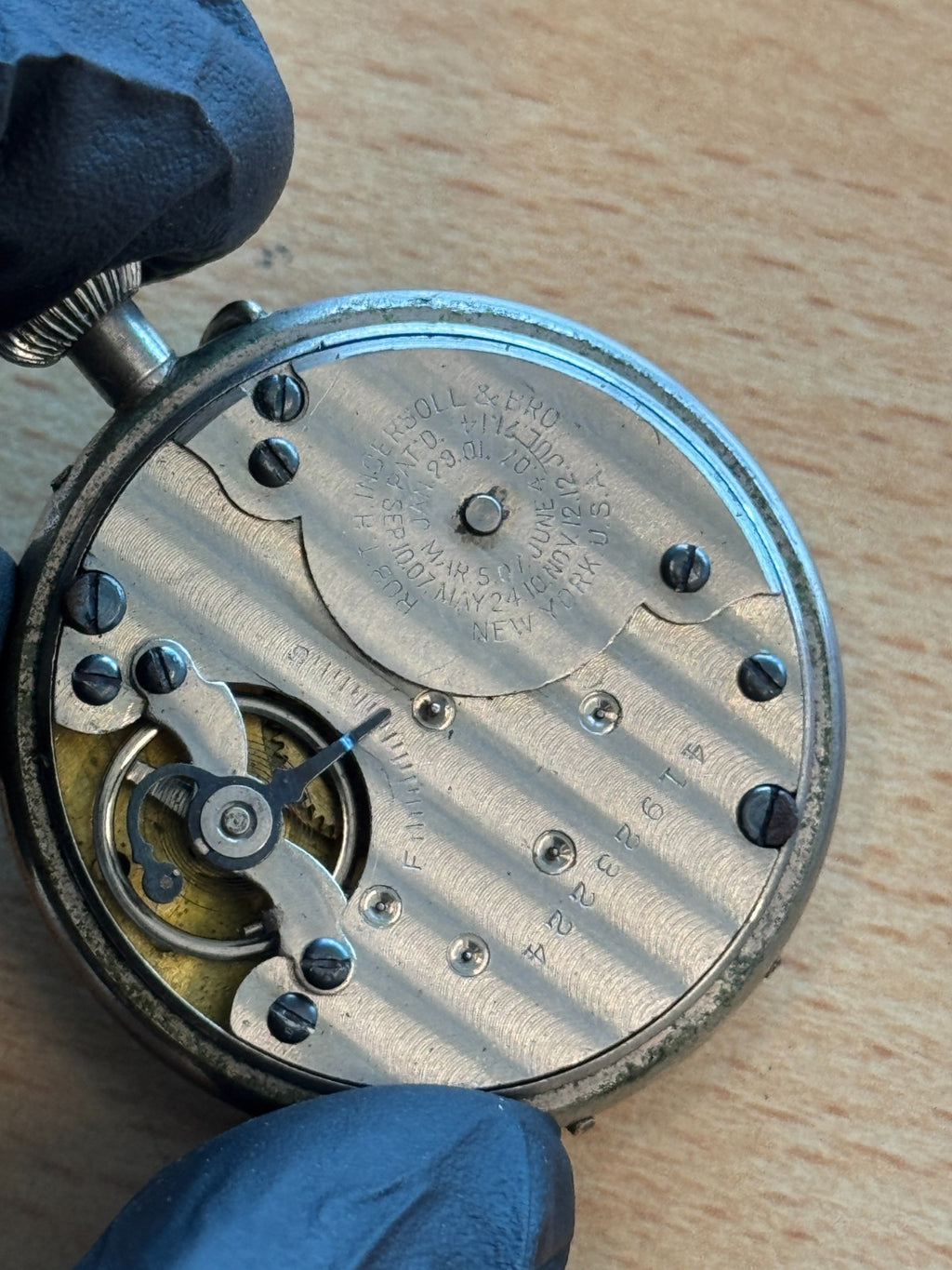 Ingersoll Midget Wrist Watch Vintage Original Guarantee In Case To Repair 39mm