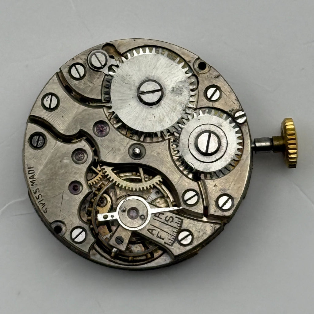 Unidentified Watch Movement Swiss Made Manual Wind Vintage Parts Repair 22.4mm