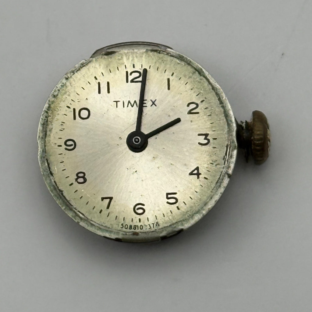 Timex 447 Watch Movement Gt. Britain Manual Wind Vintage Parts Repair 15.1mm