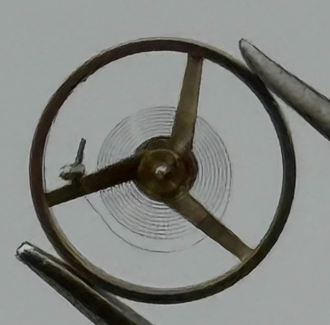 AS 976 1012 Balance Wheel Complete And Spring 5’’’ 1426 Watch Movement Parts NOS