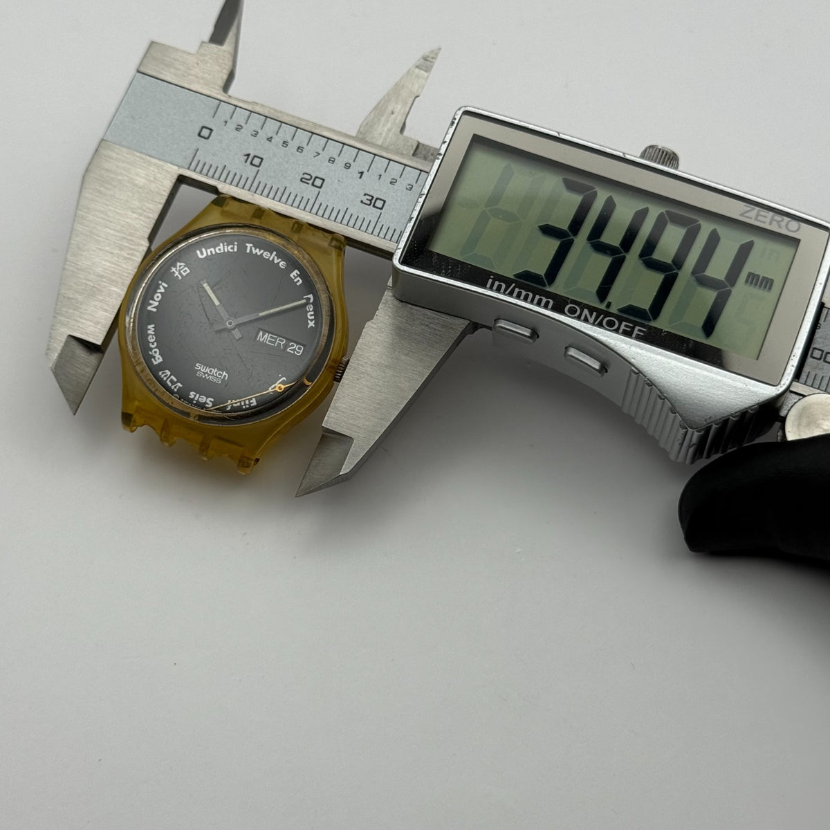 Vintage Swatch Gent Watch GK703 Gutenberg 1991 Date Dial ETA Quartz 33mm Parts 