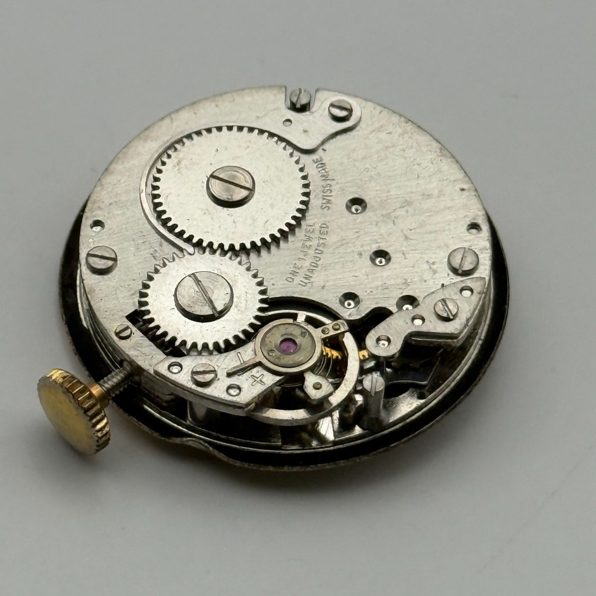 Eden Watch Movement Antimagnetic 1 Jewel Swiss Manual Wind Parts Repair 22.2mm
