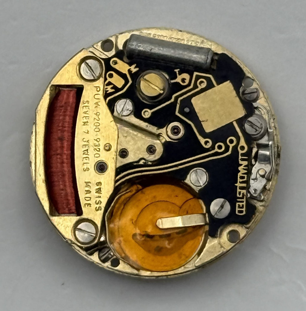 PUW 9200-9320 Watch Movement Quartz Swiss Untested Parts Repair Spares 17.4mm