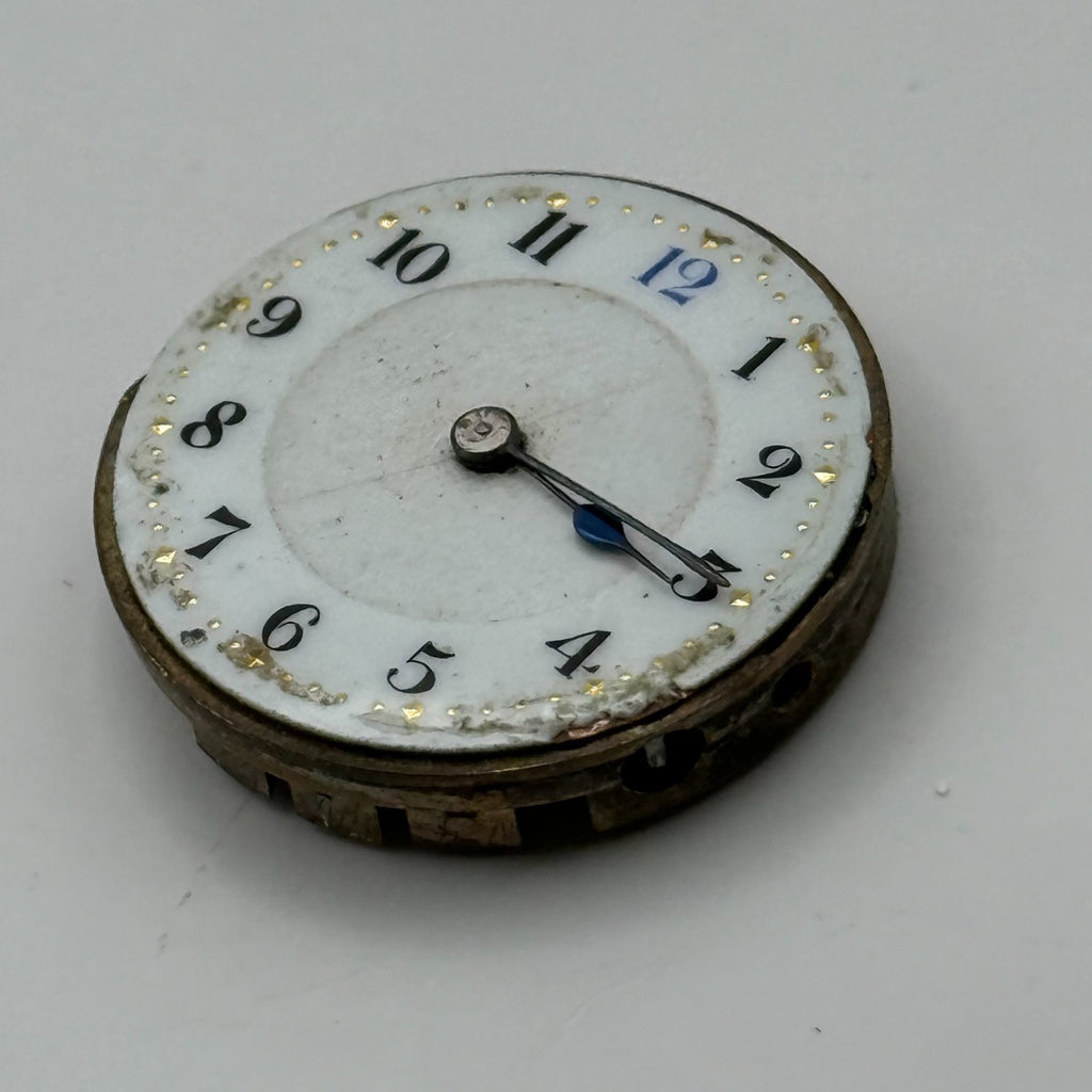 Unidentified Watch Movement Swiss Manual Wind Vintage Parts Repair 24.9mm