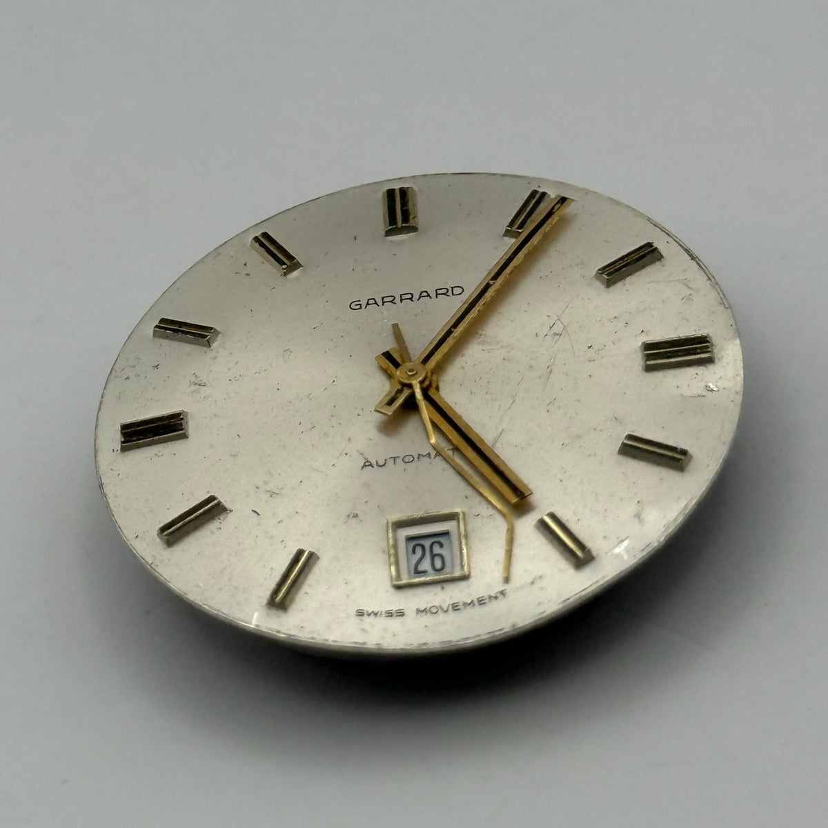 MSR S76/28 Watch Movement Garrard Date 21 Jewels Swiss Automatic Parts 25.9mm