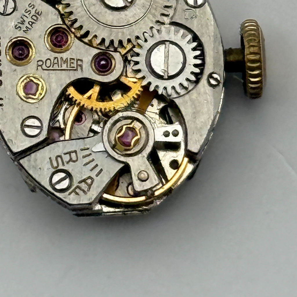 MST 389 Watch Movement Roamer 17 Jewels Swiss Manual Wind Parts Repair 13.1mm