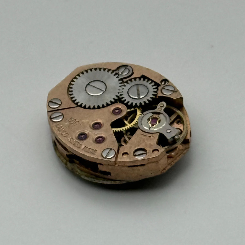 Lanco 500 Watch Movement 17 Jewels Inacbloc Swiss Manual Wind Parts 12.9mm