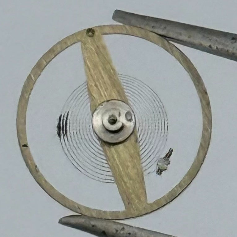 Kasper 1200 Balance Wheel Complete And Spring 5 1/4’’’ 1057 Watch Movement Parts