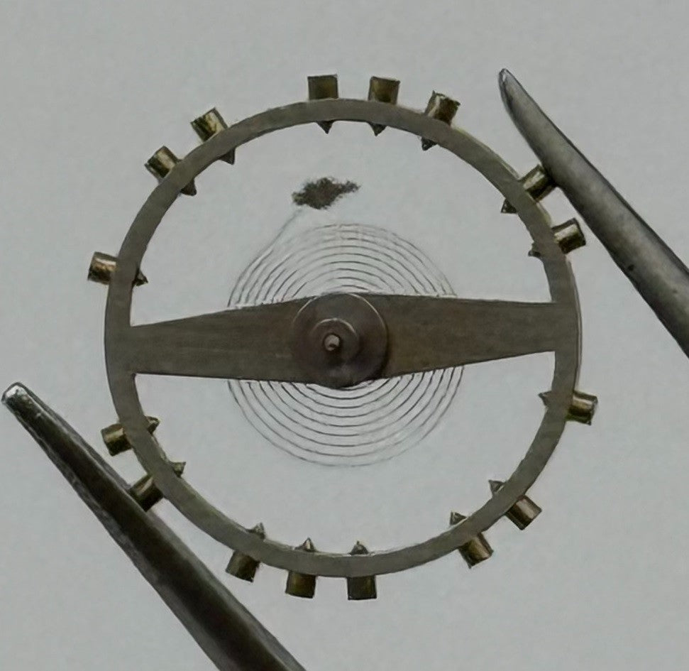 Pierce 105 Balance Wheel Complete And Spring 10½’’’ 694 Watch Movement Parts NOS