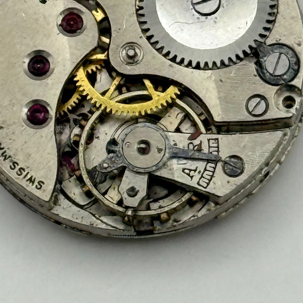 Revue 50 Watch Movement - Limit III - Running - For Parts / Repair - 22mm