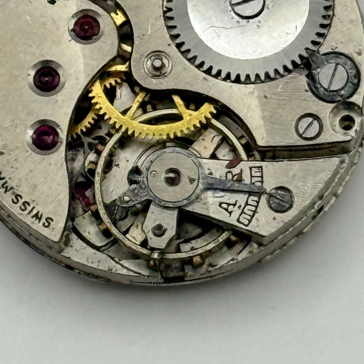 Revue 50 Watch Movement - Limit III - Running - For Parts / Repair - 22mm
