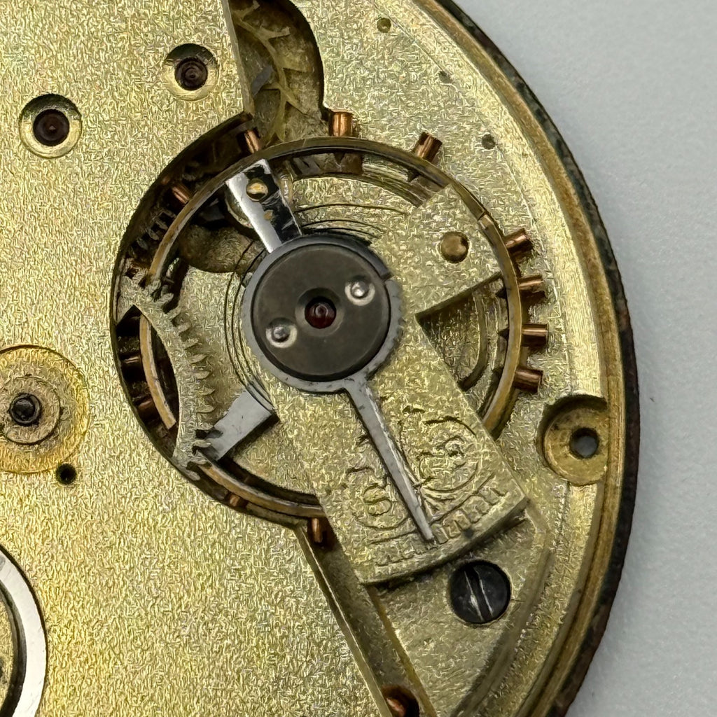Swiss Lever Pocket Watch Movement - Unidentified - Antique Parts / Repair 42.7mm