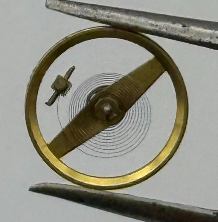 BFG 930 Balance Wheel Complete And Spring 7¾’’’ Progress Watch Movement Parts