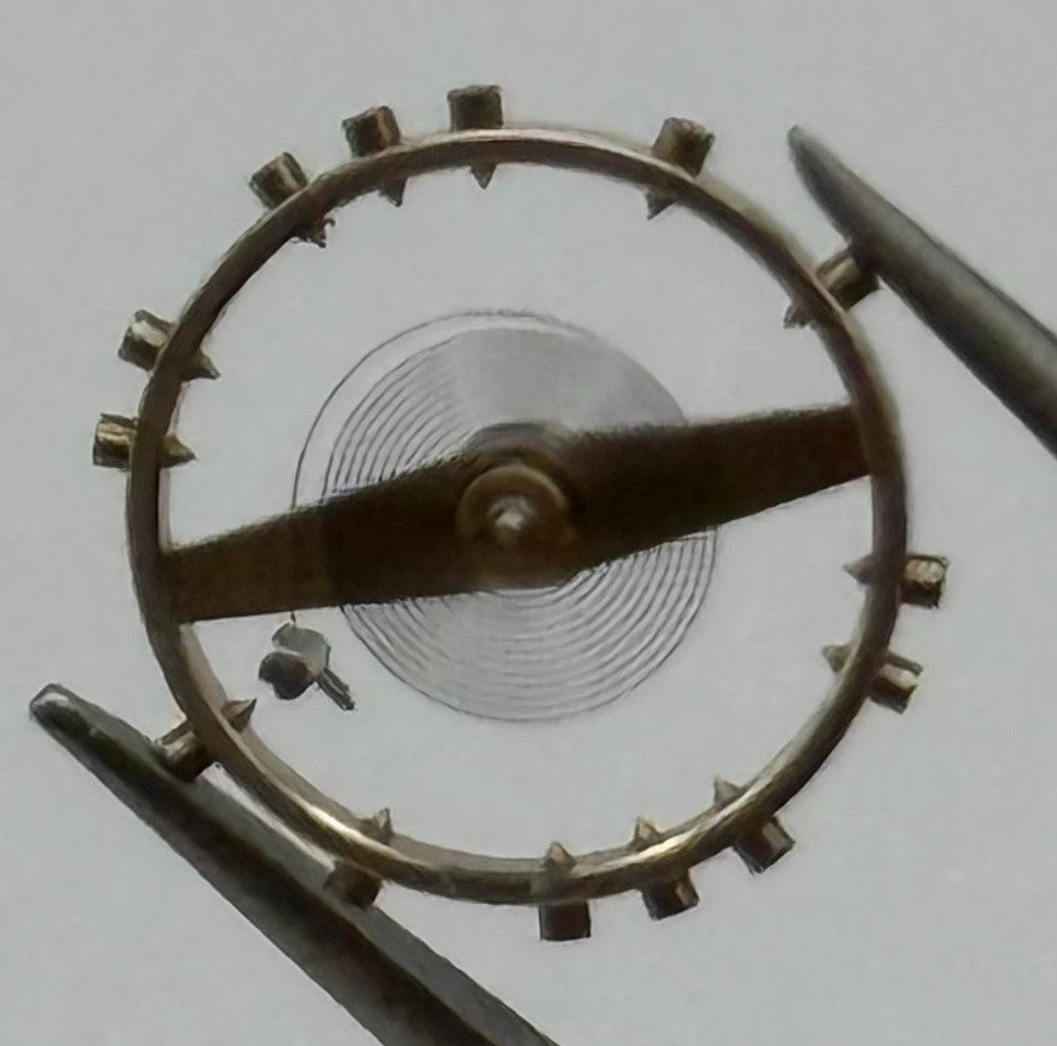 AS 984 Inca Balance Wheel Complete And Spring Renata 31 Watch Movement Parts NOS