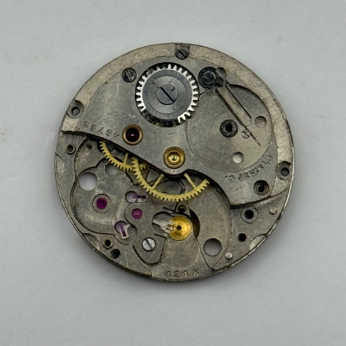 Cyma 424K Watch Movement - 19.6m - For Parts / Repair