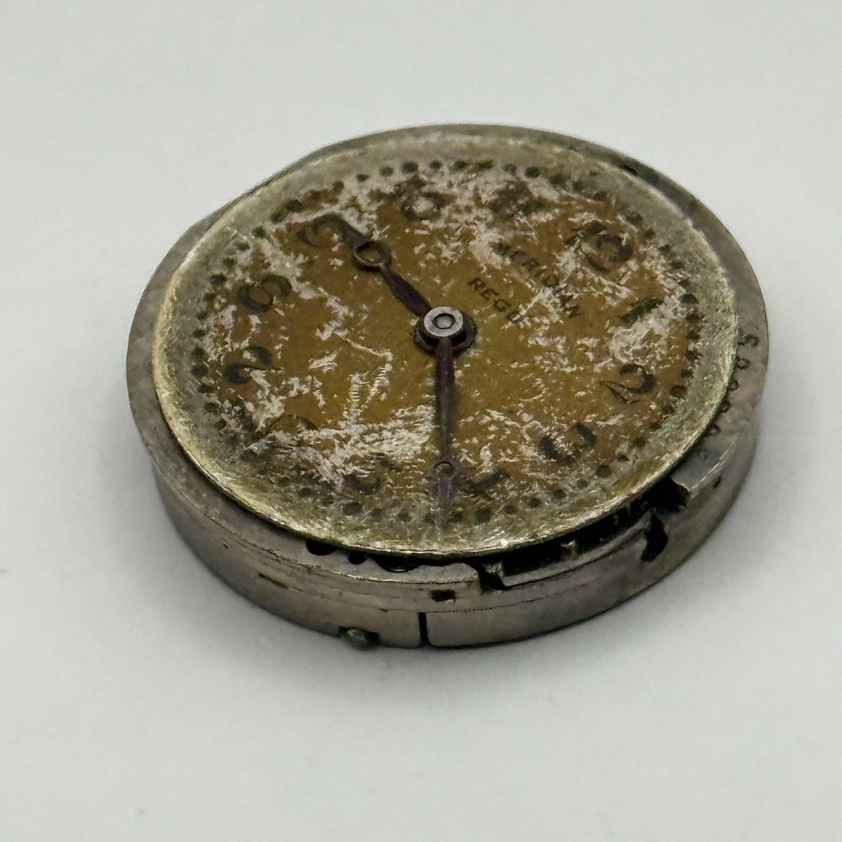 Meridian Regd Watch Movement 15 Jewels 6 Adjustments Manual Wind Parts 23.6mm