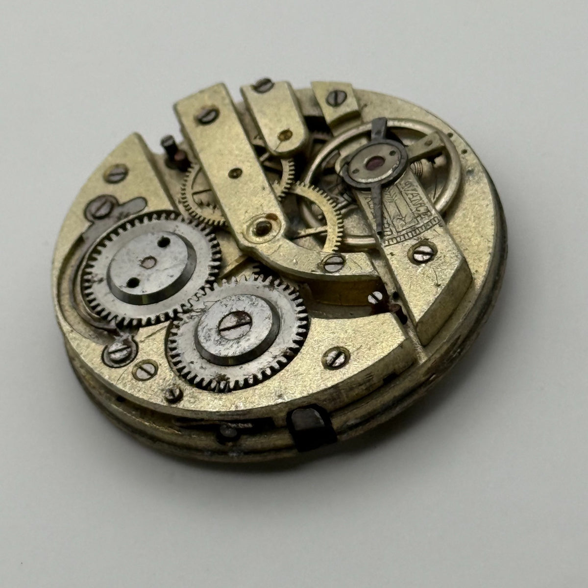 Cylinder Escapement Pocket Watch Movement - Unidentified - Parts / Repair 40mm