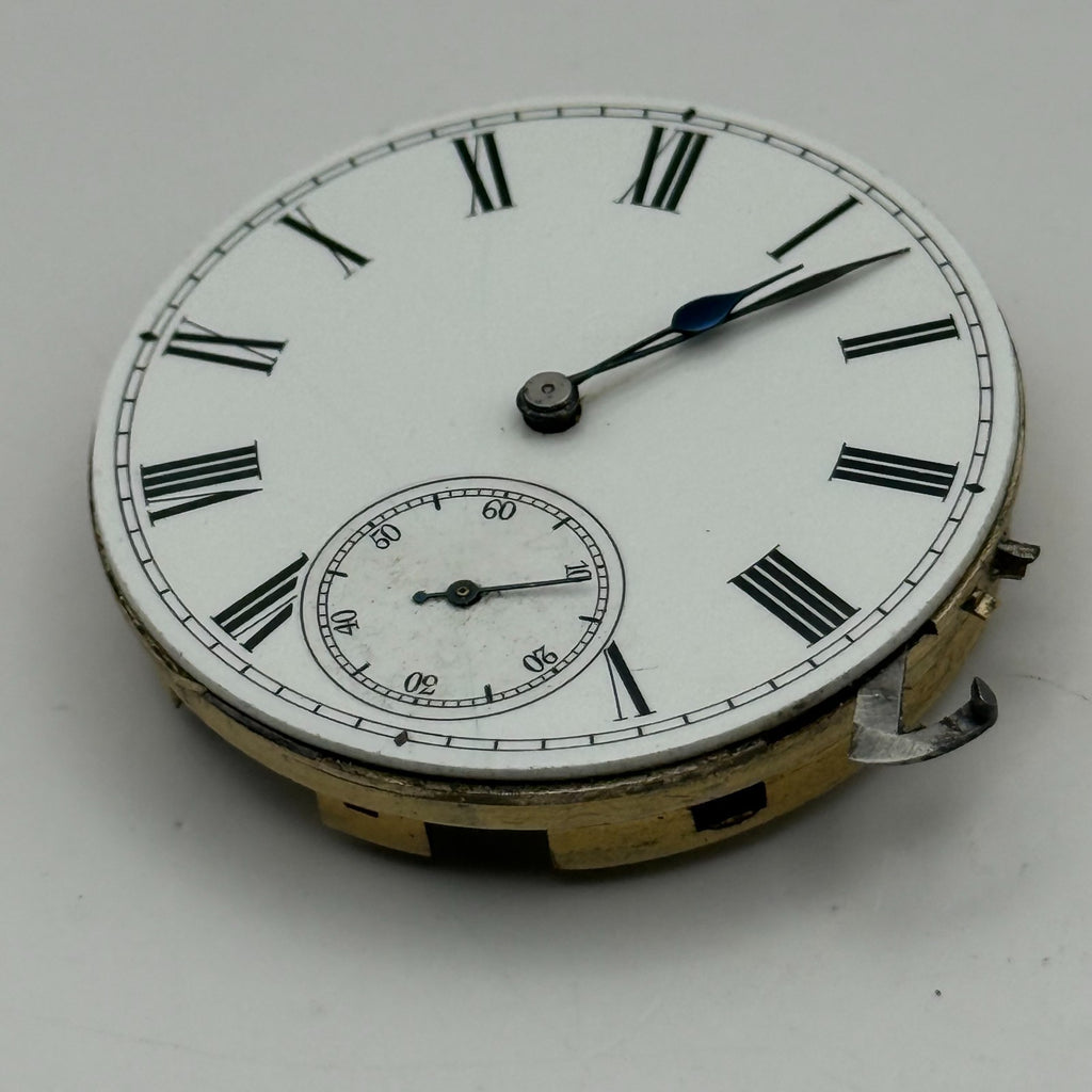 Longines Pocket Watch Movement Antique Hunter Sub Seconds Parts Repair 40.1mm