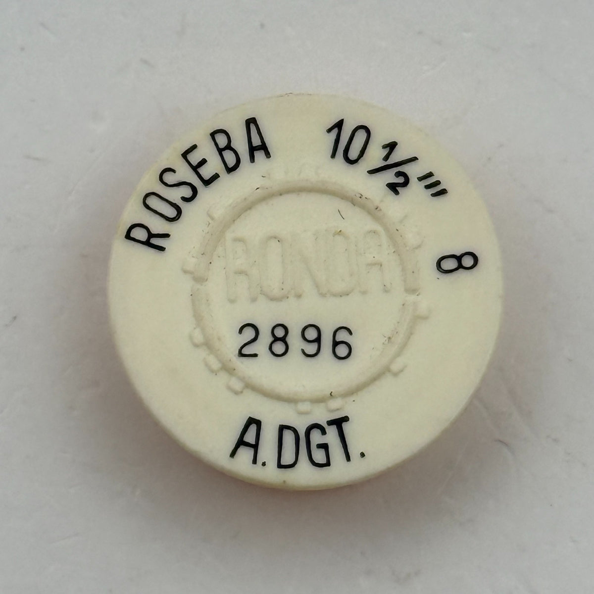 Roseba 8 Balance Wheel Complete And Spring 10½’’’ 2896 Watch Movement Parts NOS