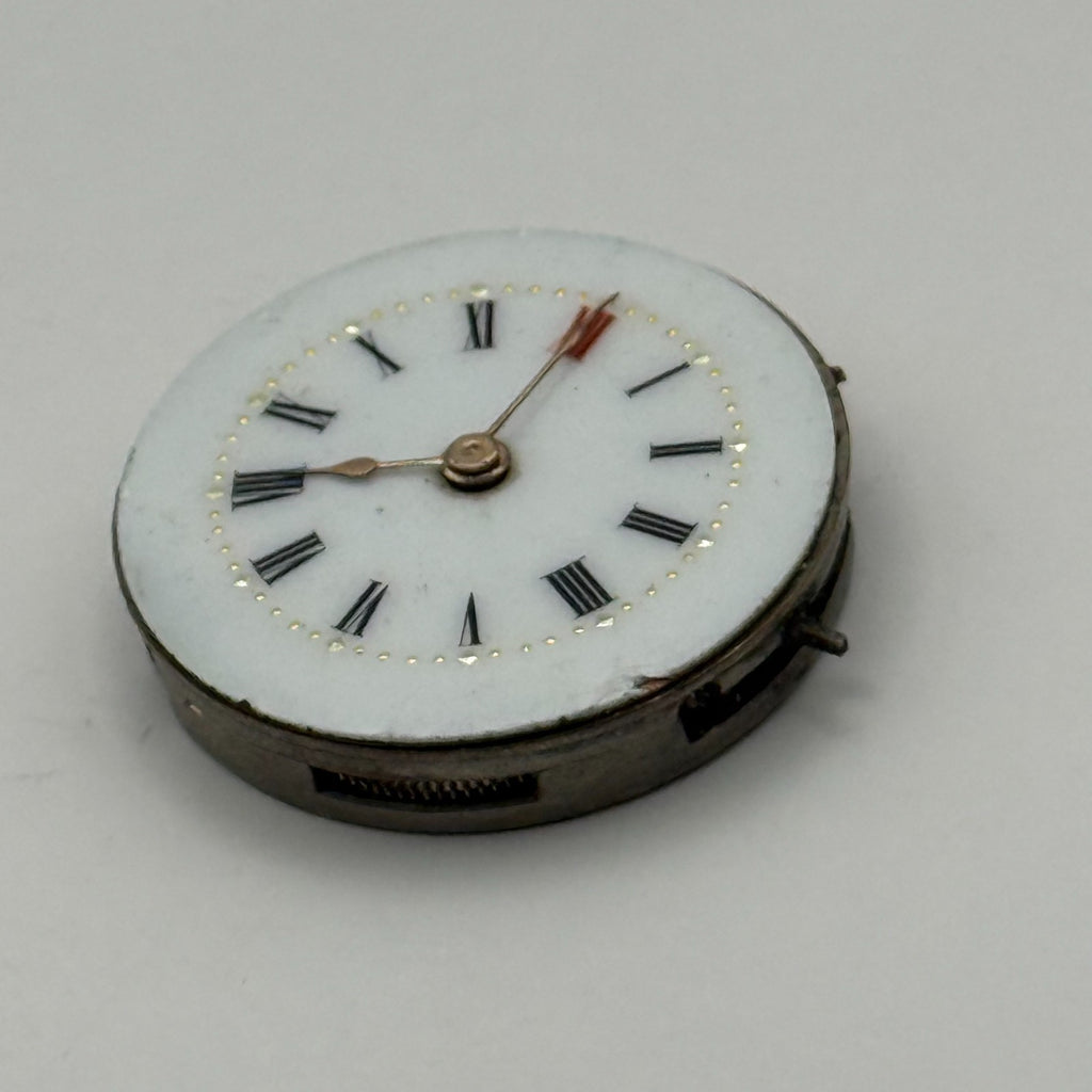 GRB & Co Trench Watch Movement - Roman Numerals - For Parts / Repair - 24.8mm