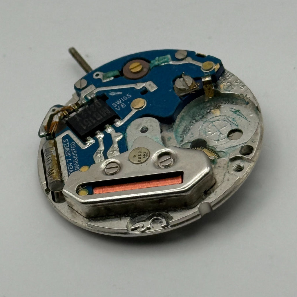 ETA 954.111 Watch Movement Quartz Swiss Date 7 Jewels Parts Repair Untested 26mm