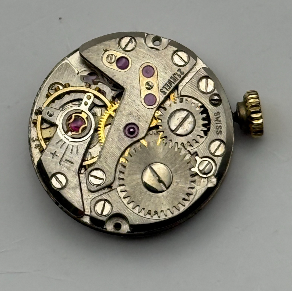 FHF 34 Watch Movement Rotary 21 Jewels Swiss Manual Wind Parts Repair 17.5mm
