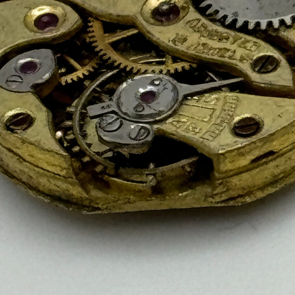 Mappin 18 Watch Movement Jewels Sub Seconds Manual Wind Parts 19.8mm
