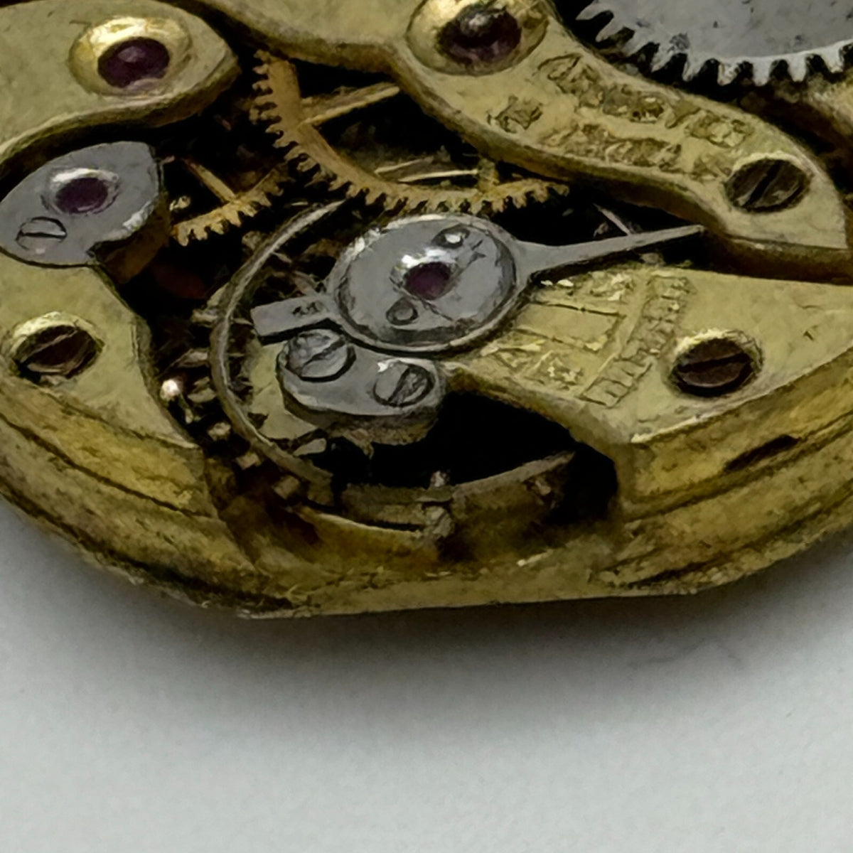 Mappin 18 Watch Movement Jewels Sub Seconds Manual Wind Parts 19.8mm