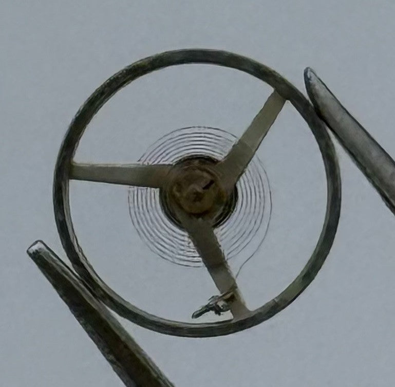 AS 1977 Balance Wheel Complete And Spring 5½’’’ Renata 1740 Watch Movement Parts
