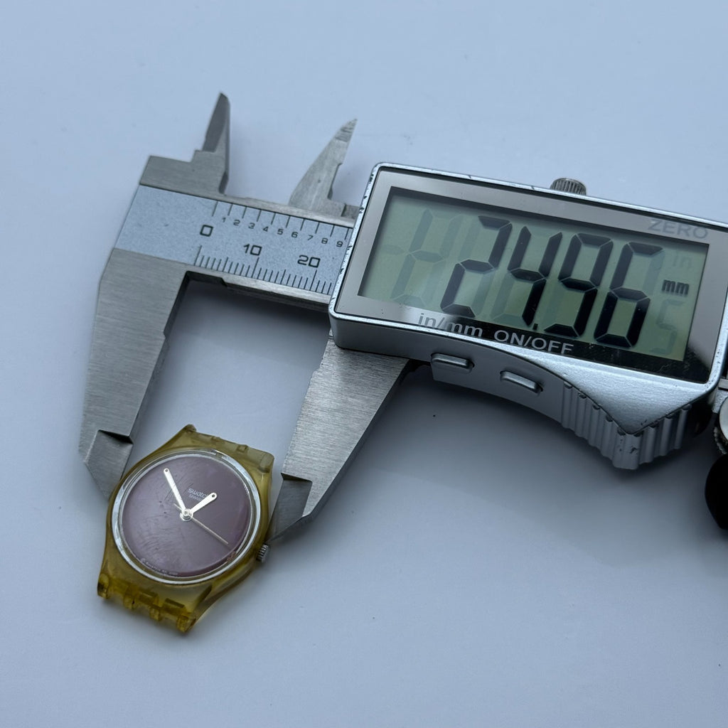 Vintage Swatch Vida Watch Burgundy Red 2003 ETA Quartz Swiss 25mm Parts Repair