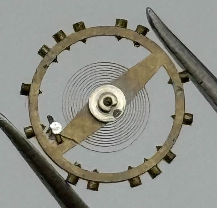 AS 970 Balance Wheel Complete And Spring 8¾’’’ 27 M Watch Movement Parts NOS