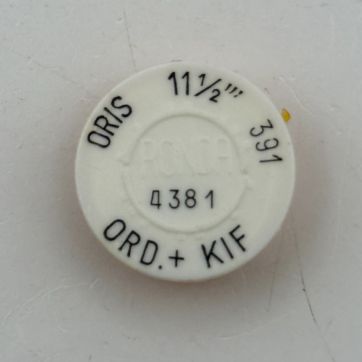 Oris 391 Balance Wheel Complete And Spring 11½’’’ 4381 Watch Movement Parts NOS