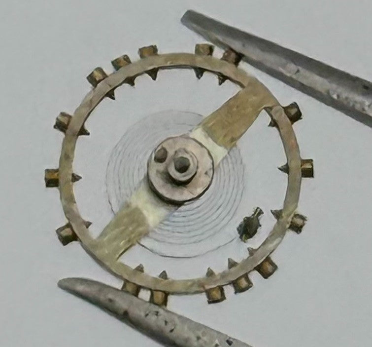 NFT 525 Balance Wheel Complete And Spring 5¼’’’ Renata 123 Watch Movement Parts