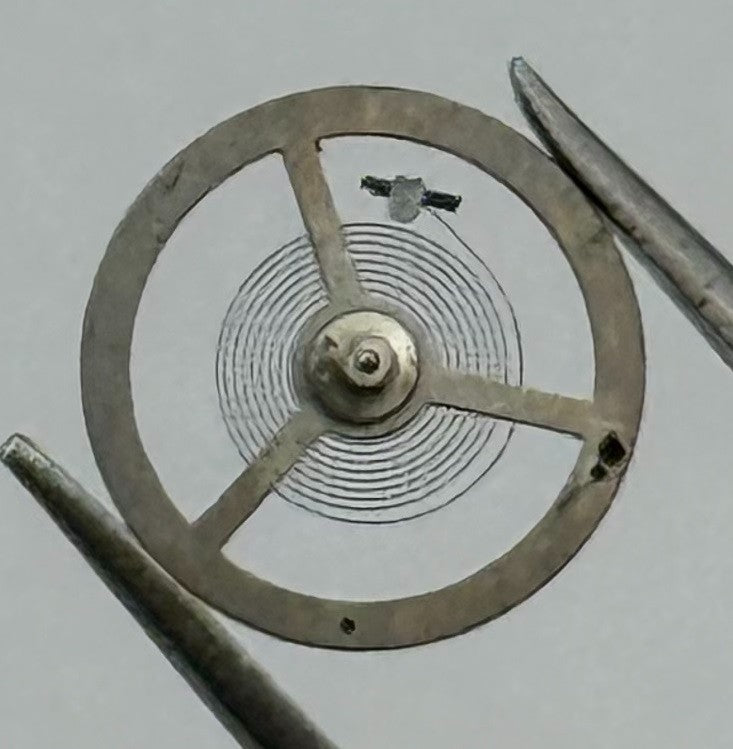 EB 1297 Balance Wheel Complete And Spring 5¼’’’ 201 Watch Movement Parts NOS